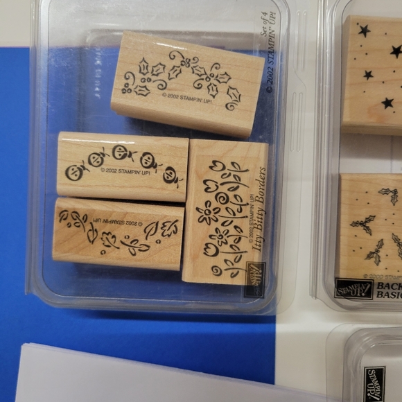 Stampin Up Itty Bitty Borders, Background Basics & Perfect Ending Stamp sets - Picture 2 of 8